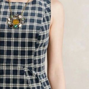 Anthropologie Sunday in Brooklyn plaid corduroy sheath dress